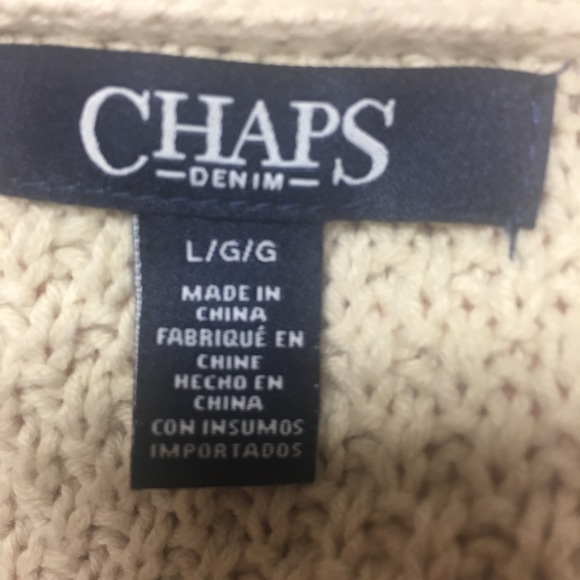 Chaps Denim knit ski sweater - Picture 3 of 3